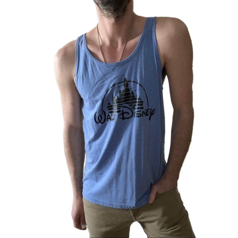 Blue Walt Disney World Custom Made Tank Top | Size Medium